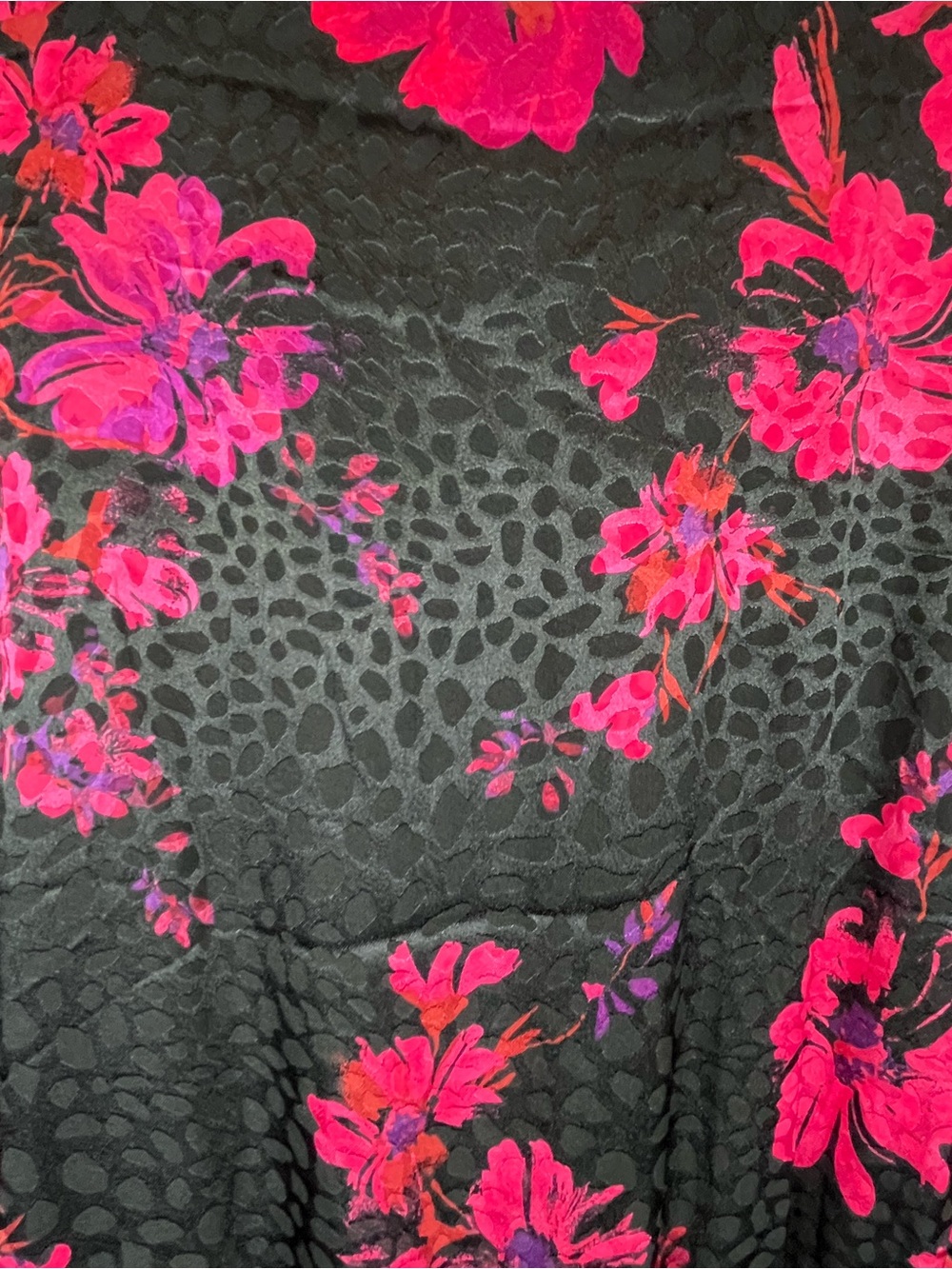 Robbie Bee Floral Faux Wrap Midi Dress Red Black Tie Waist Size 10 - Picture 10 of 14